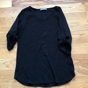 Stitch fix! Top with weave detail at sleeves/back.